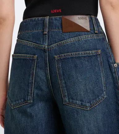 Loewe Faded barrel-leg jeans | Thumbnail 3 Loewe Faded barrel-leg jeans | Thumbnail 3