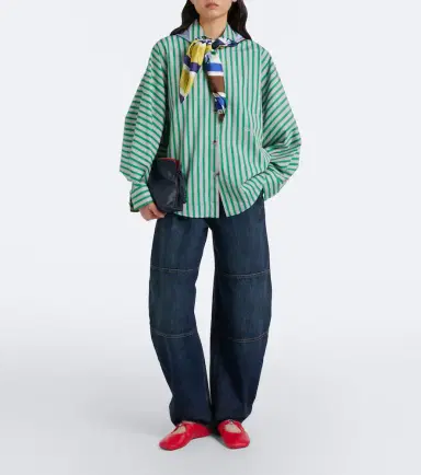 Loewe Faded barrel-leg jeans | Thumbnail 4 Loewe Faded barrel-leg jeans | Thumbnail 4