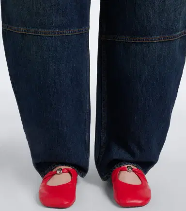 Loewe Faded barrel-leg jeans | Thumbnail 5 Loewe Faded barrel-leg jeans | Thumbnail 5