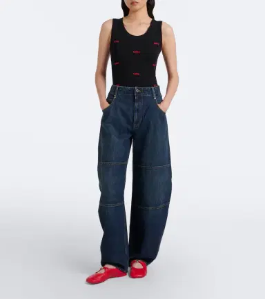Loewe Faded barrel-leg jeans | Thumbnail 6 Loewe Faded barrel-leg jeans | Thumbnail 6