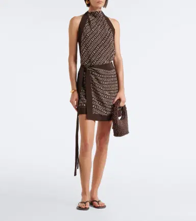 SIR. Astrid printed open-back minidress | Thumbnail 5 SIR. Astrid printed open-back minidress | Thumbnail 5