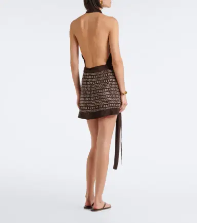 SIR. Astrid printed open-back minidress | Thumbnail 6 SIR. Astrid printed open-back minidress | Thumbnail 6