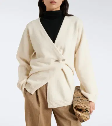 Rohe Róhe Wool and cashmere wrap cardigan | Thumbnail 4 Rohe Róhe Wool and cashmere wrap cardigan | Thumbnail 4
