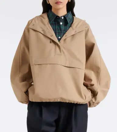 RÓHE Róhe Hooded oversized cotton half-zip jacket | Thumbnail 2 RÓHE Róhe Hooded oversized cotton half-zip jacket | Thumbnail 2