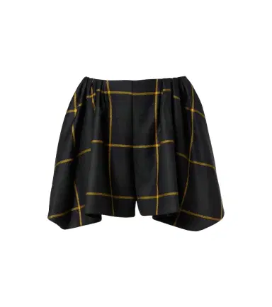 Patou Checked virgin wool shorts | Thumbnail 1 Patou Checked virgin wool shorts | Thumbnail 1