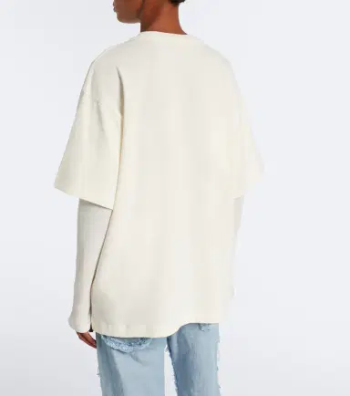 Acne Studios Layered embroidered cotton jersey T-shirt | Thumbnail 5 Acne Studios Layered embroidered cotton jersey T-shirt | Thumbnail 5