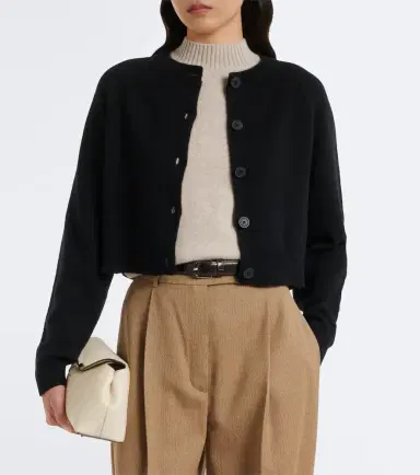 Loulou de Saison Heike cropped cashmere cardigan | Thumbnail 2 Loulou de Saison Heike cropped cashmere cardigan | Thumbnail 2