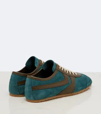 Dries Van Noten Leather-trimmed suede sneakers | Thumbnail 4 Dries Van Noten Leather-trimmed suede sneakers | Thumbnail 4