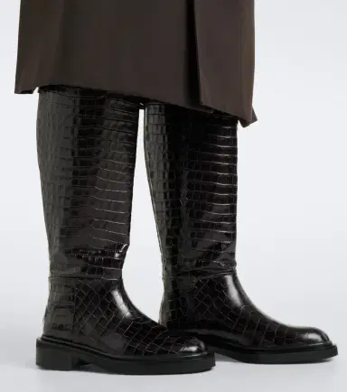 A Emery A. Emery Jude croc-effect leather knee-high boots | Thumbnail 5 A Emery A. Emery Jude croc-effect leather knee-high boots | Thumbnail 5