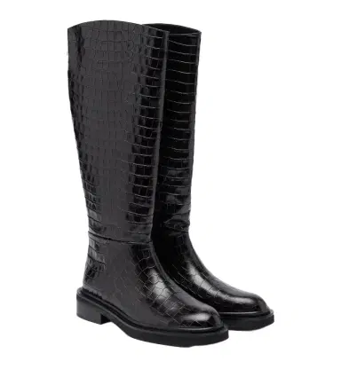 A Emery A. Emery Jude croc-effect leather knee-high boots | Thumbnail 1 A Emery A. Emery Jude croc-effect leather knee-high boots | Thumbnail 1