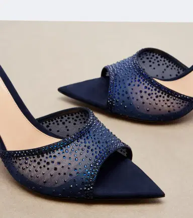 Gianvito Rossi Rania embellished mesh mules | Thumbnail 3 Gianvito Rossi Rania embellished mesh mules | Thumbnail 3
