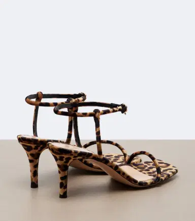 Gianvito Rossi Leopard print velvet sandals | Thumbnail 3 Gianvito Rossi Leopard print velvet sandals | Thumbnail 3