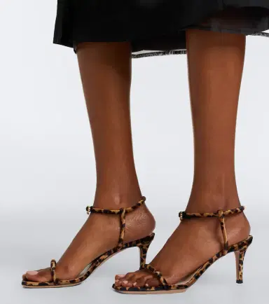Gianvito Rossi Leopard print velvet sandals | Thumbnail 6 Gianvito Rossi Leopard print velvet sandals | Thumbnail 6