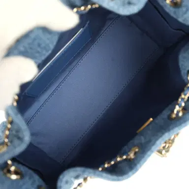 Chanel Chanel Mini 25 Hobo Bag Blue Washed Denim Light Gold Hardware | Thumbnail 8 Chanel Chanel Mini 25 Hobo Bag Blue Washed Denim Light Gold Hardware | Thumbnail 8