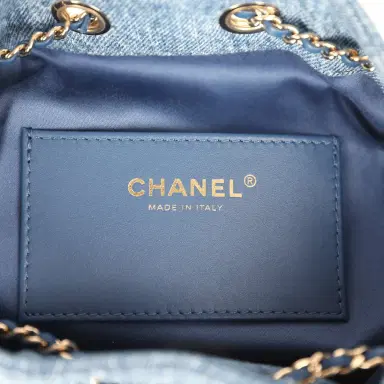 Chanel Chanel Mini 25 Hobo Bag Blue Washed Denim Light Gold Hardware | Thumbnail 9 Chanel Chanel Mini 25 Hobo Bag Blue Washed Denim Light Gold Hardware | Thumbnail 9