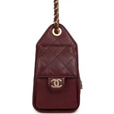 Chanel Chanel Mini 25 Hobo Bag Dark Burgundy Caviar Gold Hardware | Thumbnail 3 Chanel Chanel Mini 25 Hobo Bag Dark Burgundy Caviar Gold Hardware | Thumbnail 3