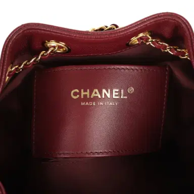 Chanel Chanel Mini 25 Hobo Bag Dark Burgundy Caviar Gold Hardware | Thumbnail 9 Chanel Chanel Mini 25 Hobo Bag Dark Burgundy Caviar Gold Hardware | Thumbnail 9