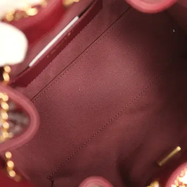 Chanel Chanel Mini 25 Hobo Bag Dark Burgundy Caviar Gold Hardware | Thumbnail 8 Chanel Chanel Mini 25 Hobo Bag Dark Burgundy Caviar Gold Hardware | Thumbnail 8