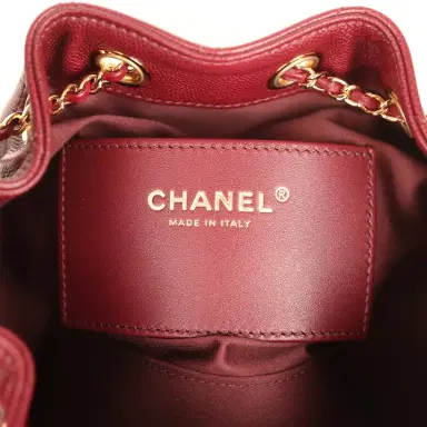 Chanel Chanel Mini 25 Hobo Bag Dark Burgundy Caviar Gold Hardware | Thumbnail 9 Chanel Chanel Mini 25 Hobo Bag Dark Burgundy Caviar Gold Hardware | Thumbnail 9