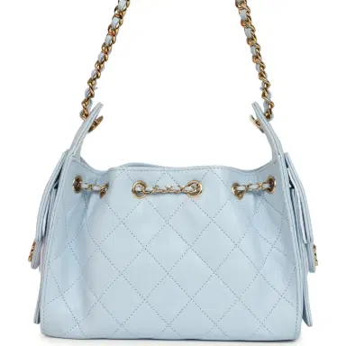 Chanel Chanel Mini 25 Hobo Bag Light Blue Caviar Gold Hardware | Thumbnail 4 Chanel Chanel Mini 25 Hobo Bag Light Blue Caviar Gold Hardware | Thumbnail 4