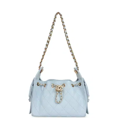Chanel Chanel Mini 25 Hobo Bag Light Blue Caviar Gold Hardware | Thumbnail 7 Chanel Chanel Mini 25 Hobo Bag Light Blue Caviar Gold Hardware | Thumbnail 7