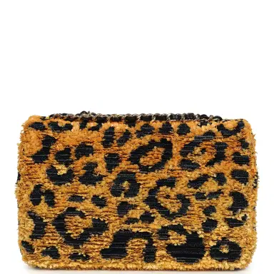 Chanel Chanel Mini Cheetah Print Flap Bag Orange, Black Sequin Gold Hardware | Thumbnail 4 Chanel Chanel Mini Cheetah Print Flap Bag Orange, Black Sequin Gold Hardware | Thumbnail 4
