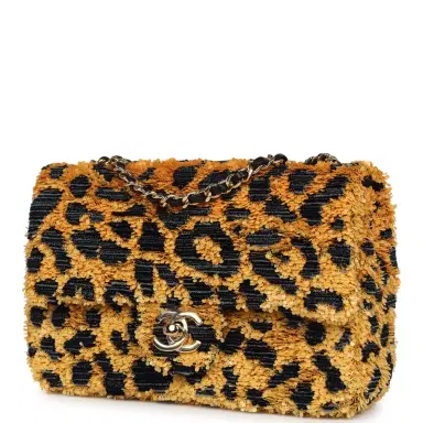 Chanel Chanel Mini Cheetah Print Flap Bag Orange, Black Sequin Gold Hardware | Thumbnail 5 Chanel Chanel Mini Cheetah Print Flap Bag Orange, Black Sequin Gold Hardware | Thumbnail 5