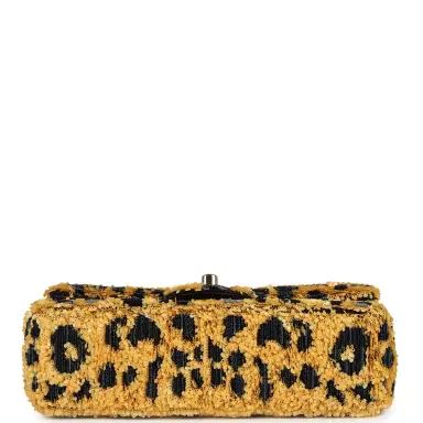 Chanel Chanel Mini Cheetah Print Flap Bag Orange, Black Sequin Gold Hardware | Thumbnail 6 Chanel Chanel Mini Cheetah Print Flap Bag Orange, Black Sequin Gold Hardware | Thumbnail 6