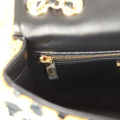 Chanel Chanel Mini Cheetah Print Flap Bag Orange, Black Sequin Gold Hardware | Thumbnail 10 Chanel Chanel Mini Cheetah Print Flap Bag Orange, Black Sequin Gold Hardware | Thumbnail 10