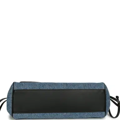 Chanel Chanel Small "Urban Essential" East West Shopping Tote Black Calfskin and Blue Denim Gold Hardware | Thumbnail 6 Chanel Chanel Small "Urban Essential" East West Shopping Tote Black Calfskin and Blue Denim Gold Hardware | Thumbnail 6