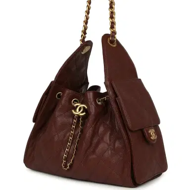 Chanel Chanel Small 25 Hobo Bag Brown Caviar Antique Gold Hardware | Thumbnail 5 Chanel Chanel Small 25 Hobo Bag Brown Caviar Antique Gold Hardware | Thumbnail 5