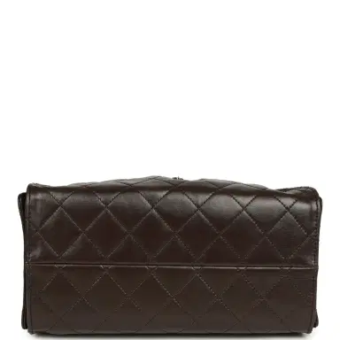 Chanel Chanel Small 25 Hobo Bag Dark Brown Shiny Aged Calfskin Silver Hardware | Thumbnail 6 Chanel Chanel Small 25 Hobo Bag Dark Brown Shiny Aged Calfskin Silver Hardware | Thumbnail 6