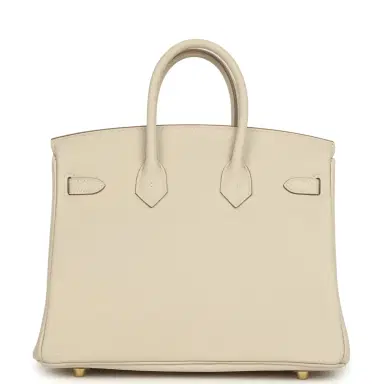 HERMÈS Hermes Birkin 25 Craie Togo Gold Hardware | Thumbnail 4 HERMÈS Hermes Birkin 25 Craie Togo Gold Hardware | Thumbnail 4