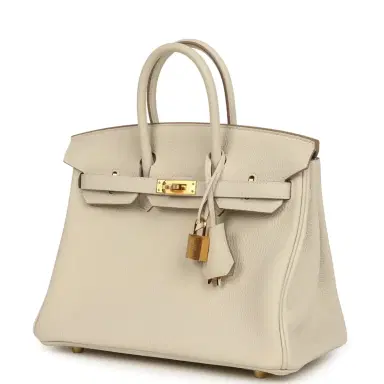 HERMÈS Hermes Birkin 25 Craie Togo Gold Hardware | Thumbnail 5 HERMÈS Hermes Birkin 25 Craie Togo Gold Hardware | Thumbnail 5