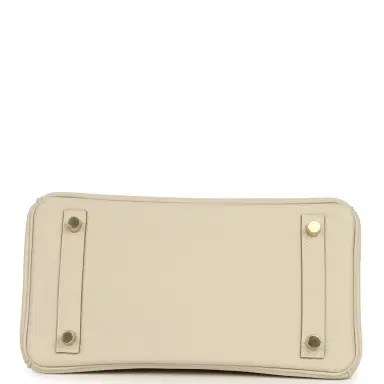 HERMÈS Hermes Birkin 25 Craie Togo Gold Hardware | Thumbnail 6 HERMÈS Hermes Birkin 25 Craie Togo Gold Hardware | Thumbnail 6