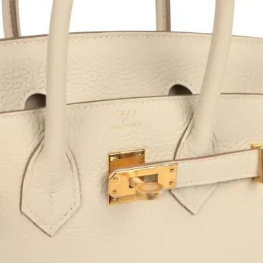 HERMÈS Hermes Birkin 25 Craie Togo Gold Hardware | Thumbnail 7 HERMÈS Hermes Birkin 25 Craie Togo Gold Hardware | Thumbnail 7