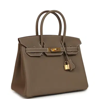 HERMÈS Hermes Birkin 30 Etoupe Togo Gold Hardware | Thumbnail 2 HERMÈS Hermes Birkin 30 Etoupe Togo Gold Hardware | Thumbnail 2