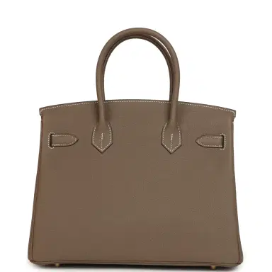 HERMÈS Hermes Birkin 30 Etoupe Togo Gold Hardware | Thumbnail 4 HERMÈS Hermes Birkin 30 Etoupe Togo Gold Hardware | Thumbnail 4