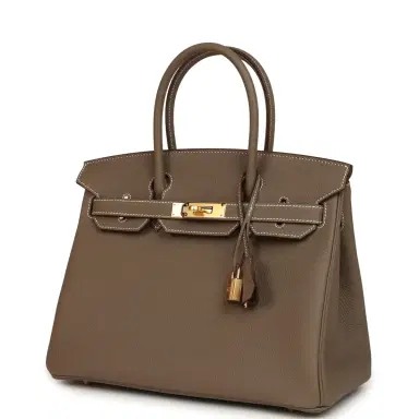 HERMÈS Hermes Birkin 30 Etoupe Togo Gold Hardware | Thumbnail 5 HERMÈS Hermes Birkin 30 Etoupe Togo Gold Hardware | Thumbnail 5
