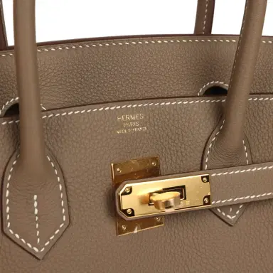 HERMÈS Hermes Birkin 30 Etoupe Togo Gold Hardware | Thumbnail 7 HERMÈS Hermes Birkin 30 Etoupe Togo Gold Hardware | Thumbnail 7