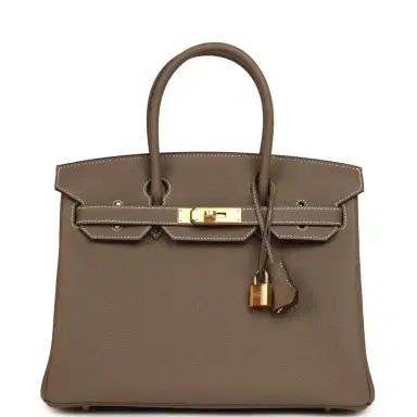 HERMÈS Hermes Birkin 30 Etoupe Togo Gold Hardware | Thumbnail 1 HERMÈS Hermes Birkin 30 Etoupe Togo Gold Hardware | Thumbnail 1