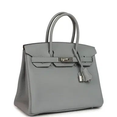 HERMÈS Hermes Birkin 30 Gris Pantin Togo Palladium Hardware | Thumbnail 2 HERMÈS Hermes Birkin 30 Gris Pantin Togo Palladium Hardware | Thumbnail 2