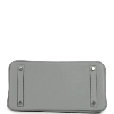 HERMÈS Hermes Birkin 30 Gris Pantin Togo Palladium Hardware | Thumbnail 6 HERMÈS Hermes Birkin 30 Gris Pantin Togo Palladium Hardware | Thumbnail 6