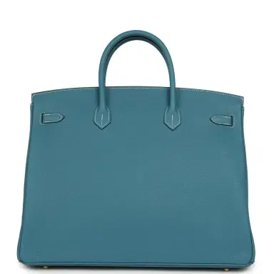 HERMÈS Hermes Birkin 40 Blue Jean Togo Gold Hardware | Thumbnail 4 HERMÈS Hermes Birkin 40 Blue Jean Togo Gold Hardware | Thumbnail 4