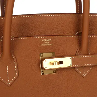 HERMÈS Hermes Birkin 40 Gold Togo Gold Hardware | Thumbnail 7 HERMÈS Hermes Birkin 40 Gold Togo Gold Hardware | Thumbnail 7