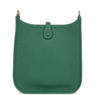 HERMÈS Hermes Evelyne TPM Vert Moyen Clemence Gold Hardware | Thumbnail 4 HERMÈS Hermes Evelyne TPM Vert Moyen Clemence Gold Hardware | Thumbnail 4