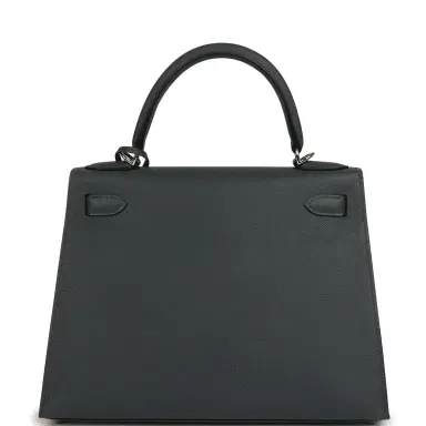HERMÈS Hermes Kelly Sellier 28 Gris Misty Epsom Palladium Hardware | Thumbnail 4 HERMÈS Hermes Kelly Sellier 28 Gris Misty Epsom Palladium Hardware | Thumbnail 4