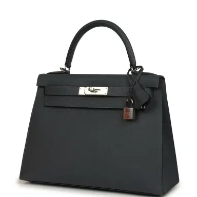 HERMÈS Hermes Kelly Sellier 28 Gris Misty Epsom Palladium Hardware | Thumbnail 5 HERMÈS Hermes Kelly Sellier 28 Gris Misty Epsom Palladium Hardware | Thumbnail 5