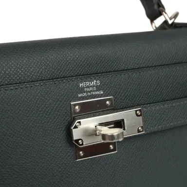 HERMÈS Hermes Kelly Sellier 28 Gris Misty Epsom Palladium Hardware | Thumbnail 7 HERMÈS Hermes Kelly Sellier 28 Gris Misty Epsom Palladium Hardware | Thumbnail 7
