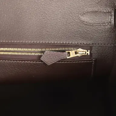 HERMÈS Pre-owned Hermes Birkin 35 Chocolate Togo Gold Hardware | Thumbnail 9 HERMÈS Pre-owned Hermes Birkin 35 Chocolate Togo Gold Hardware | Thumbnail 9
